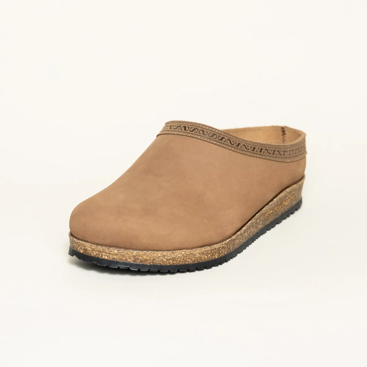Leder Clog Stegmann Variante Standard GroBe 40 Farbe Dunemele